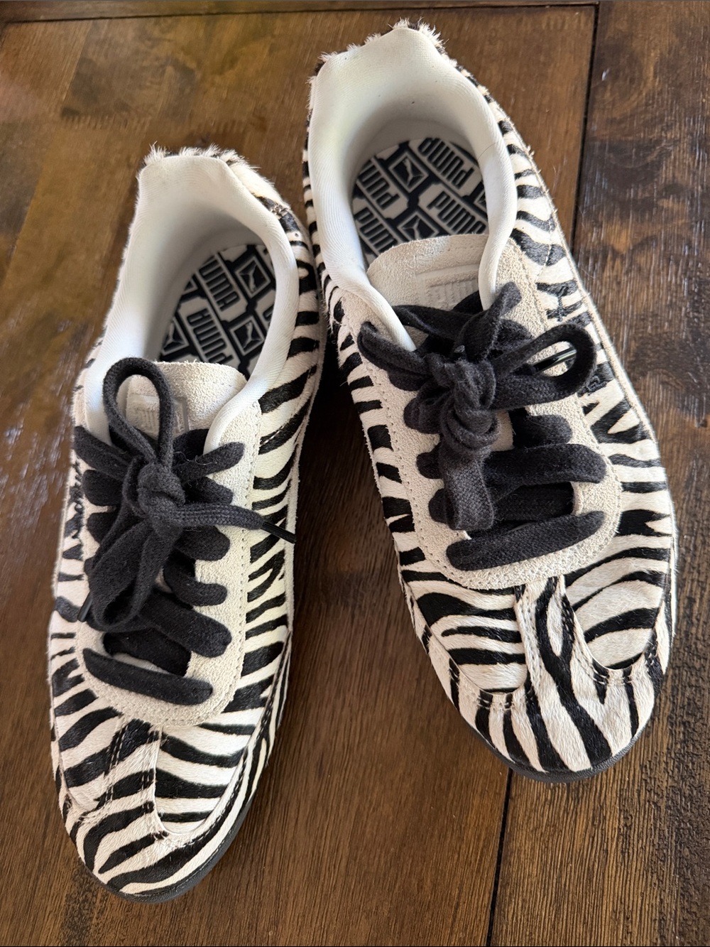 Women’s Puma Zebra-Print Sneakers - Black & White